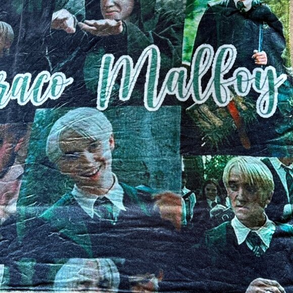 Draco Malfoy Collage Blanket Soft Fleece Throw Slytherin Harry Potter Fan Gift - Picture 7 of 11
